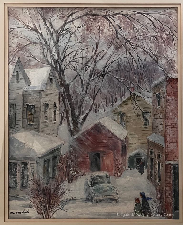 Alley Scene with car and people