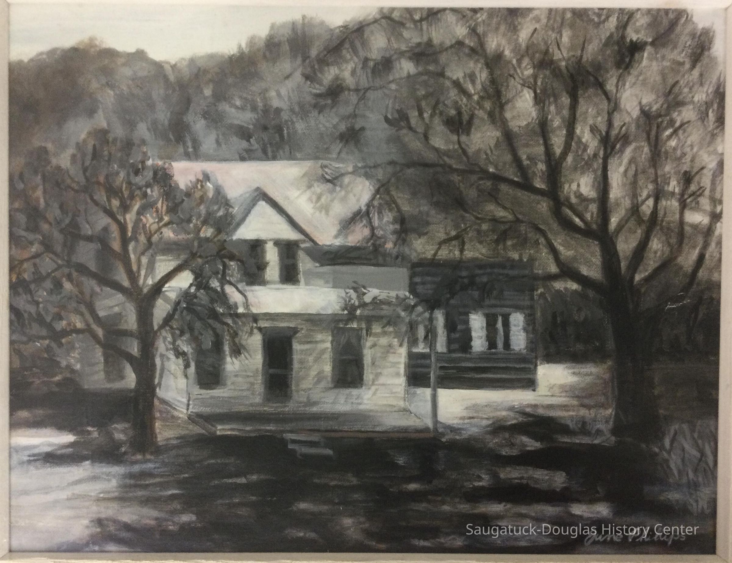 Oil painting of The White