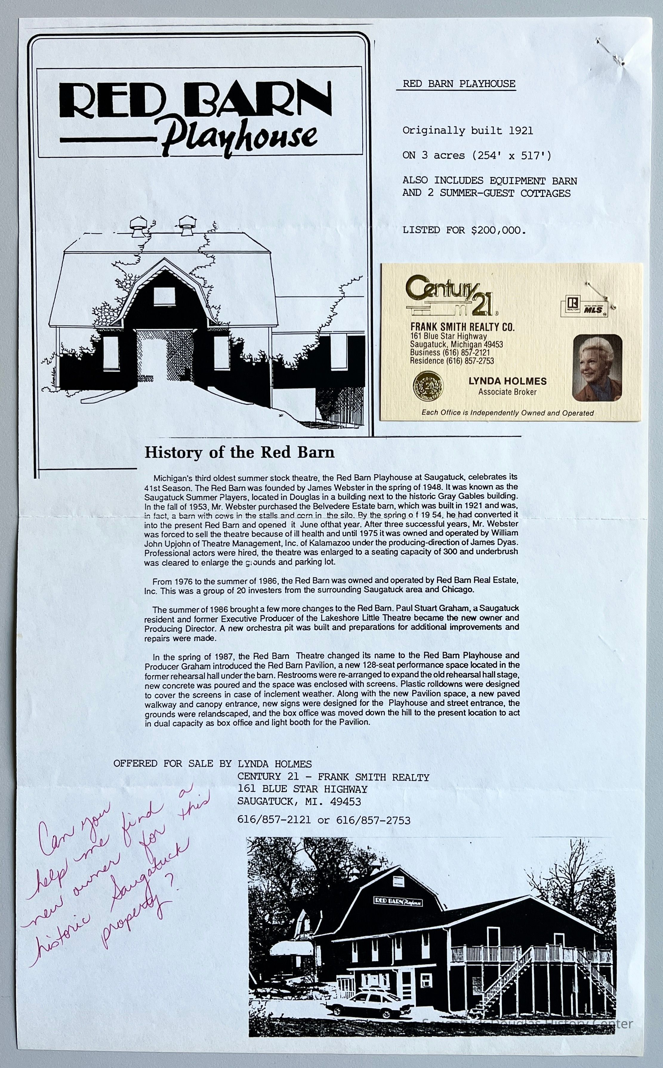          Red Barn history sales flyer picture number 1
   