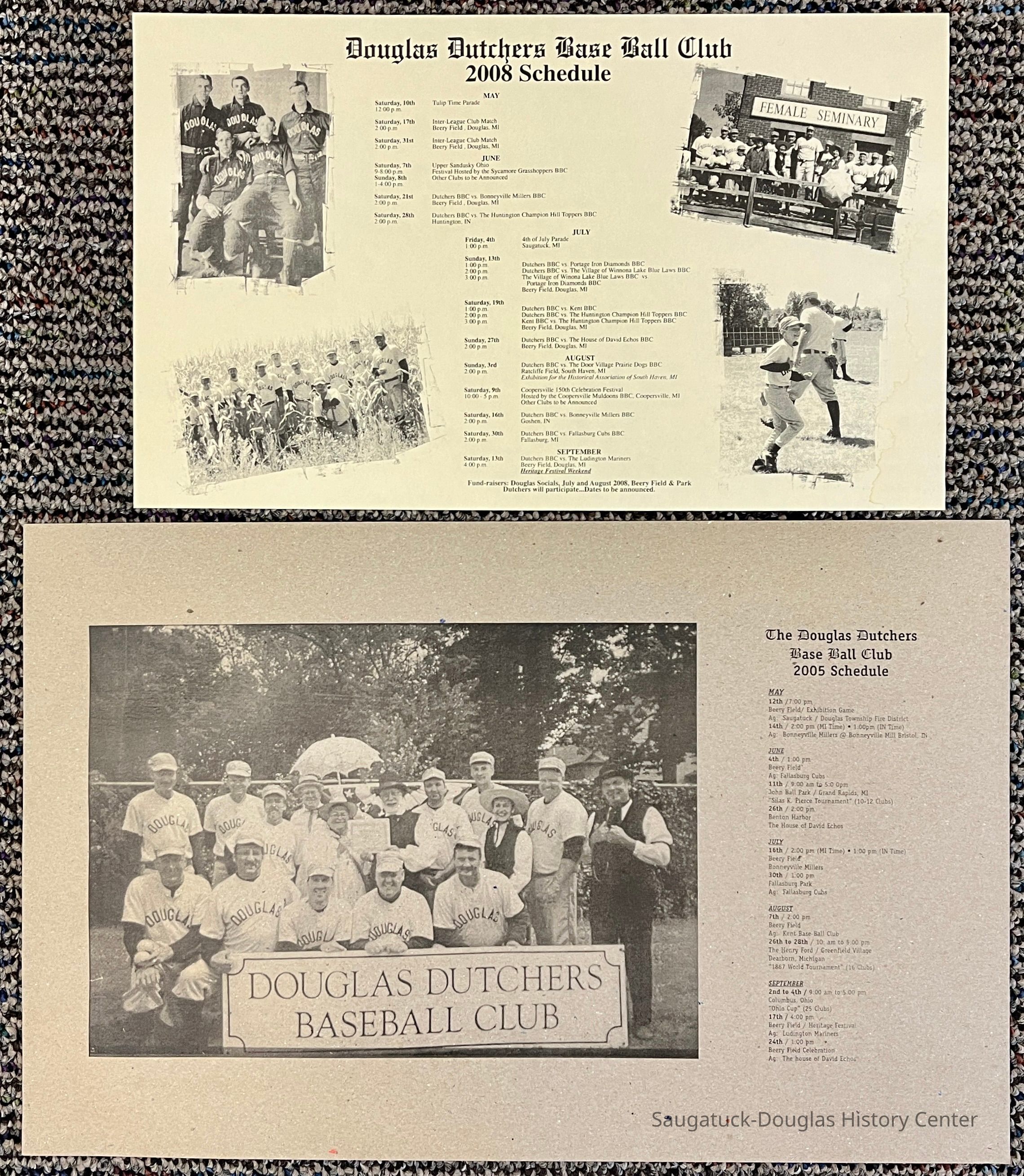 Douglas Dutchers Base Ball Club schedules picture number 1