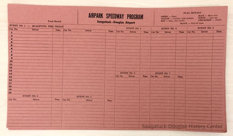          Airpark Speedway Program picture number 1
   