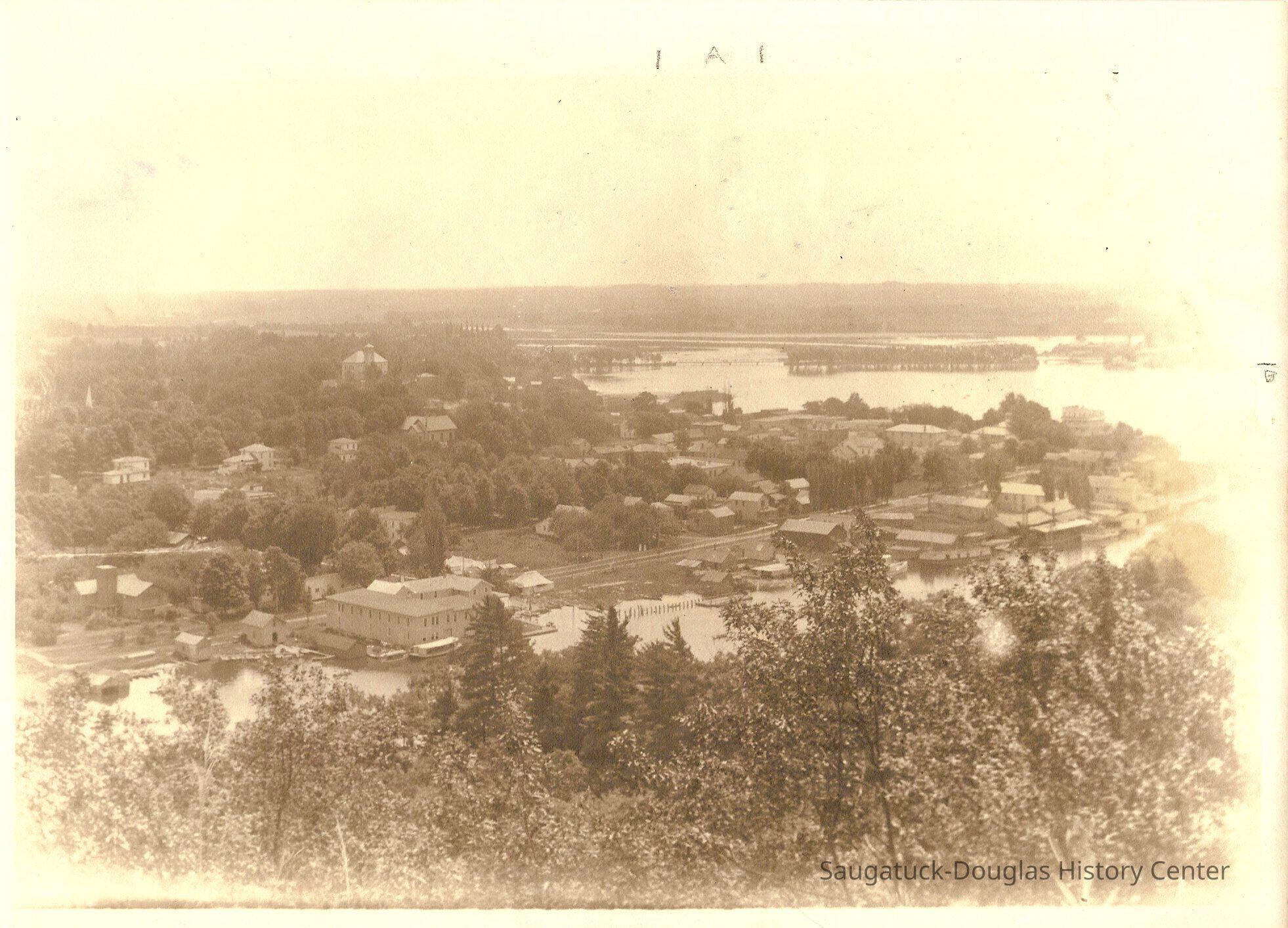 Saugatuck pre 1905 from Mt.; Origsize: 8