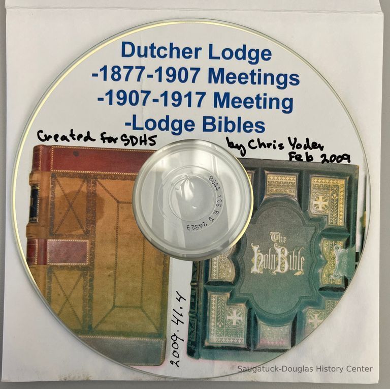          Dutcher Lodge Meetings 1877-1917 also Lodge Bibles picture number 1
   