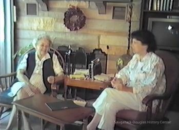          Abigaile DeYoung (left) and her niece Peggy Boyce (right) in 1992
   