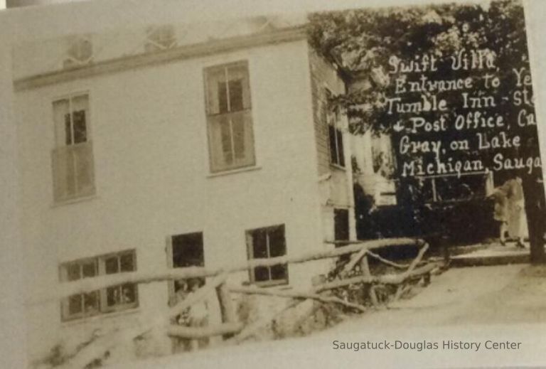          Swift Villa Entrance to Ye Tumble Inn Store and Post Office, Camp Gray on Lake Michigan , Saugatuck picture number 1
   