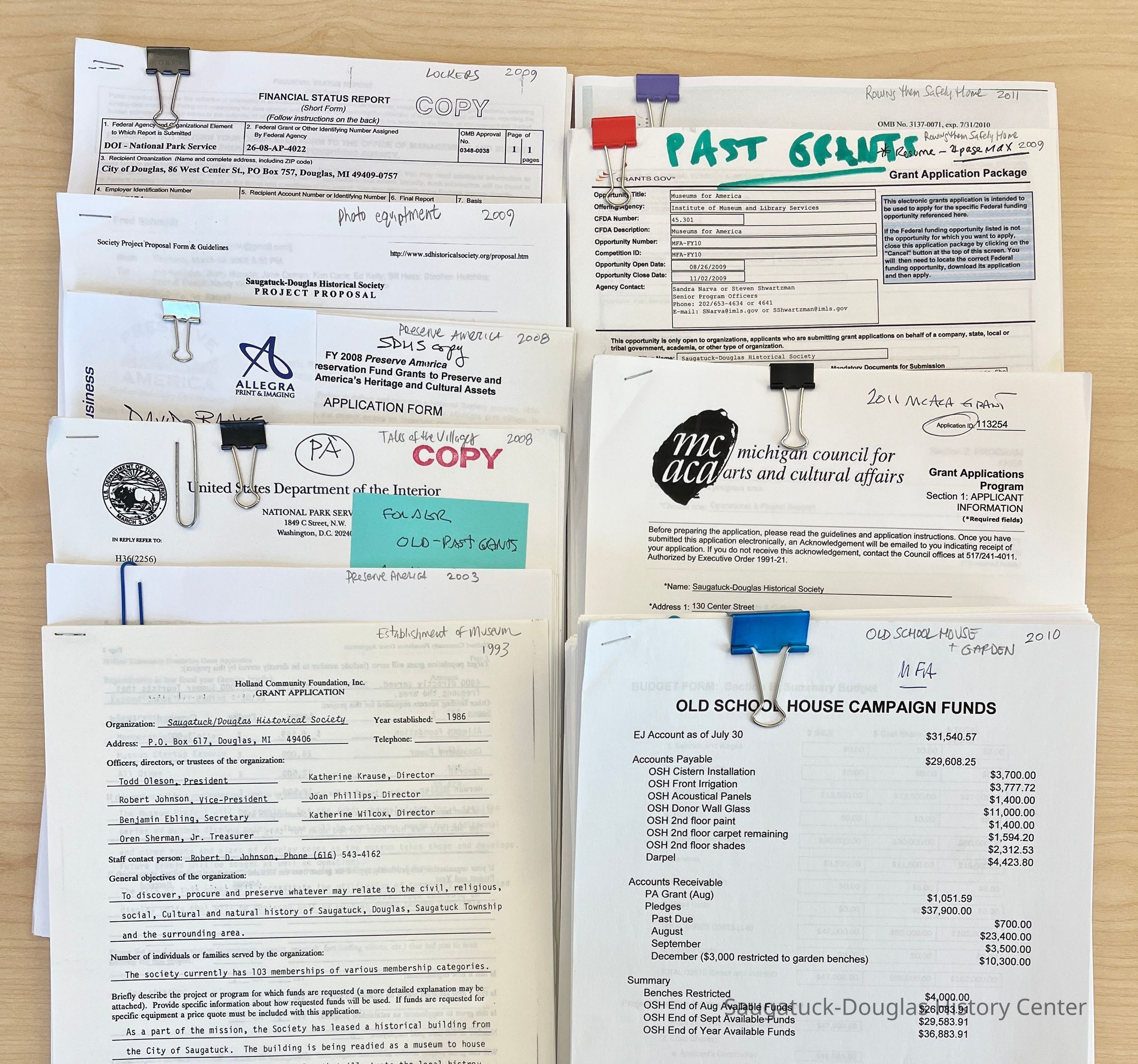          Just a small sampling of the thrilling documents
   