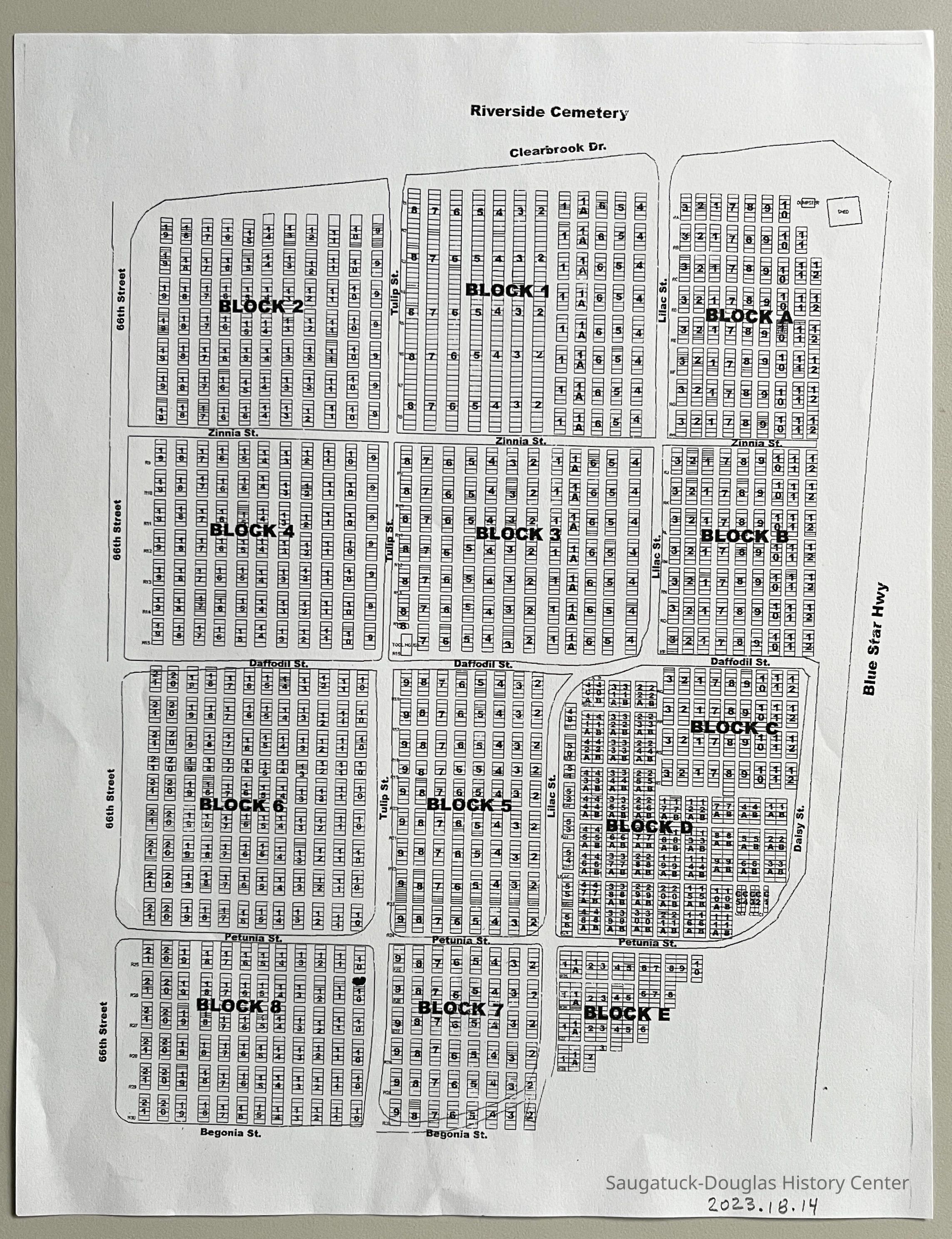 Riverside Cemetery map picture number 1