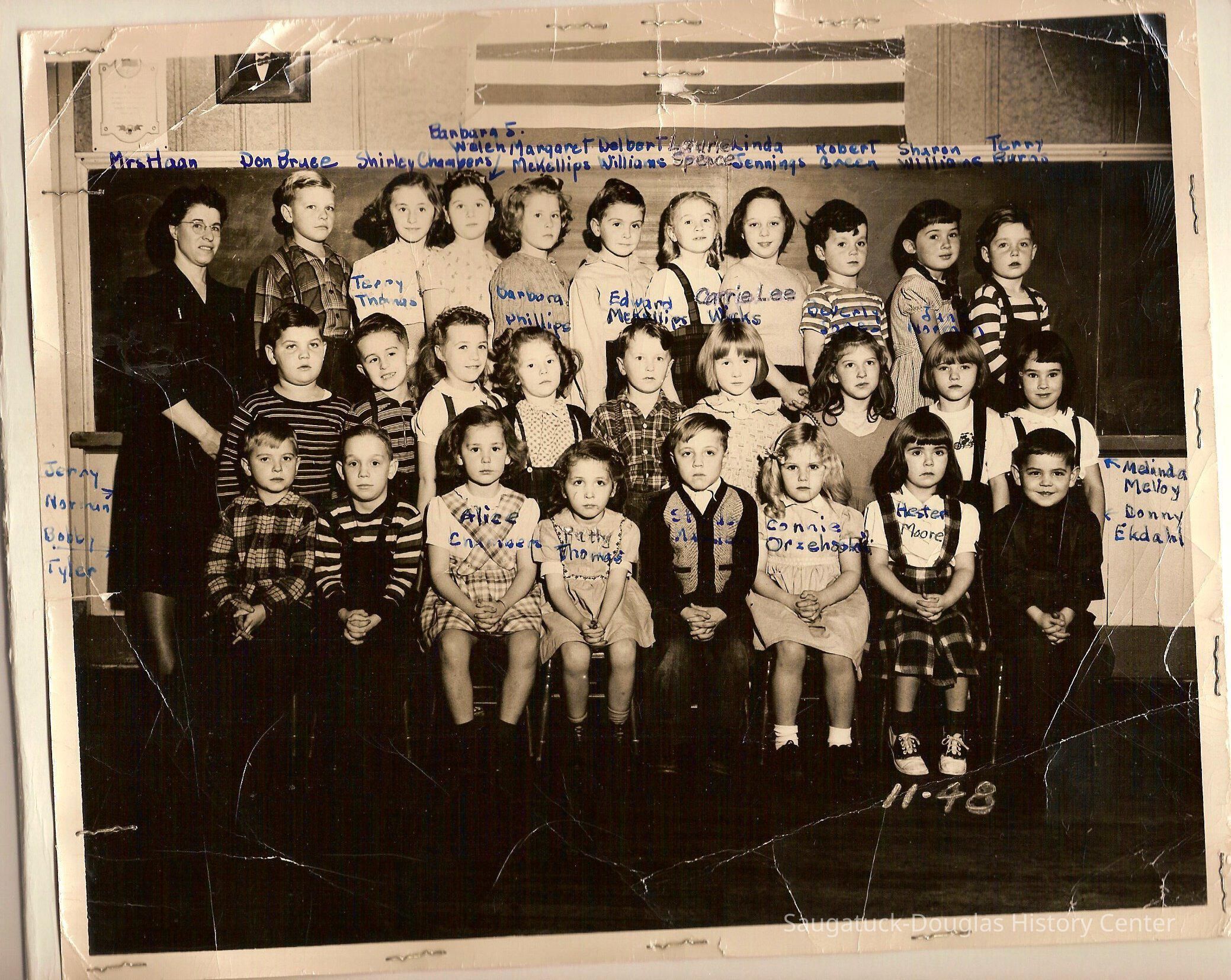 1948-49 Douglas School class K & 1st grade; Origsize: 8 x 10