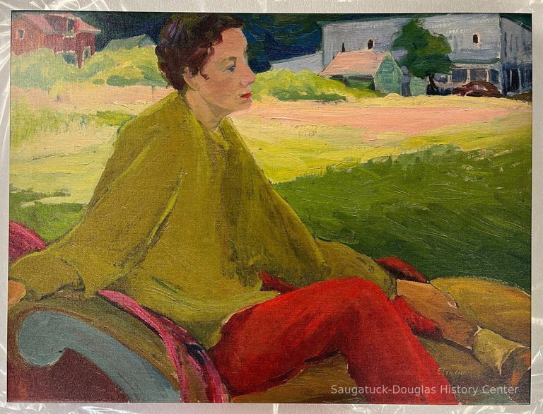          Woman in the Ochre Sweater at Ox-Bow picture number 1
   