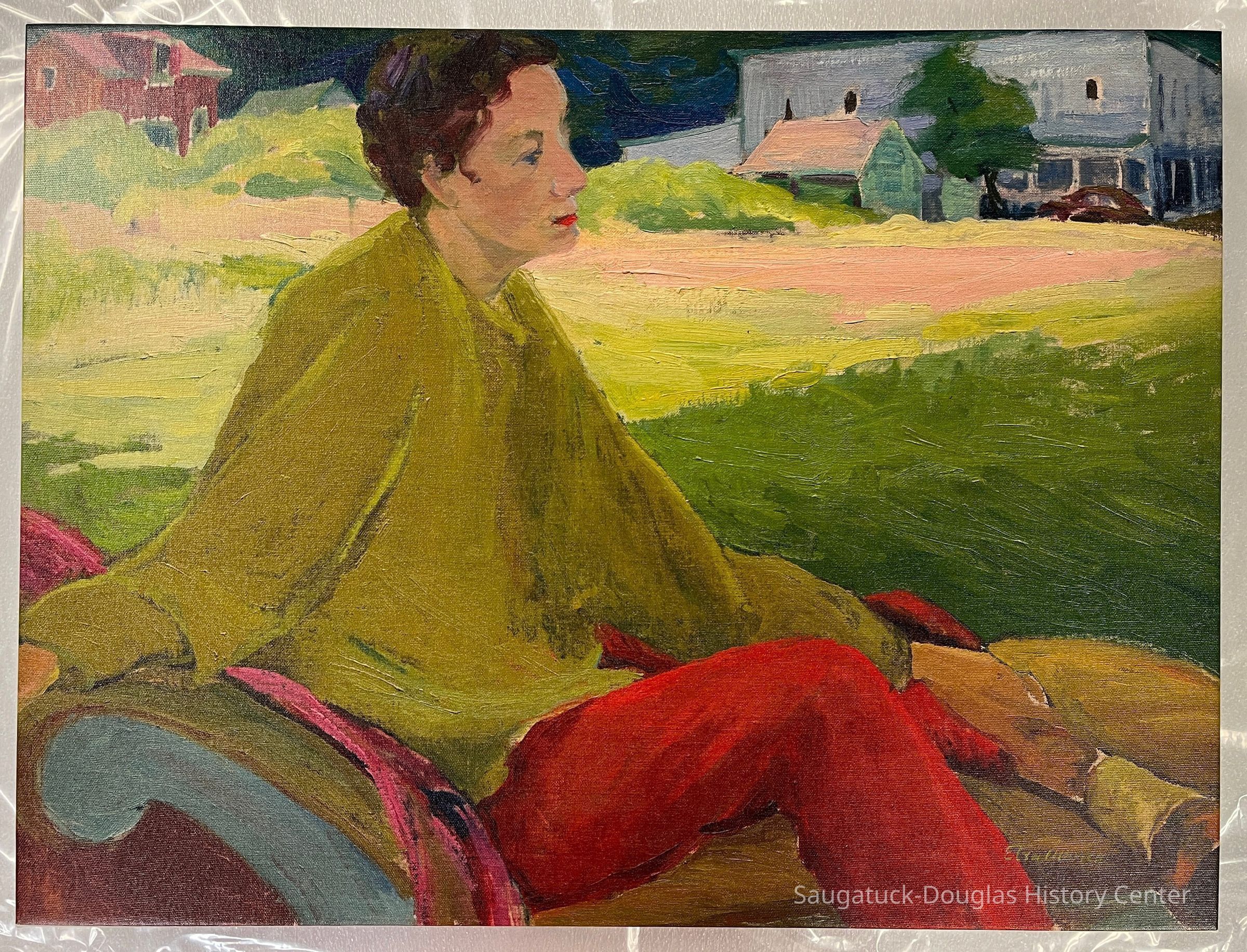 Woman in the Ochre Sweater at Ox-Bow picture number 1