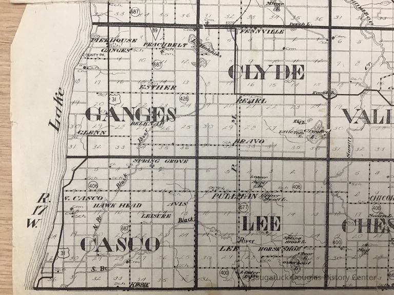 Allegan County Map 1956 Hixson - Image 3