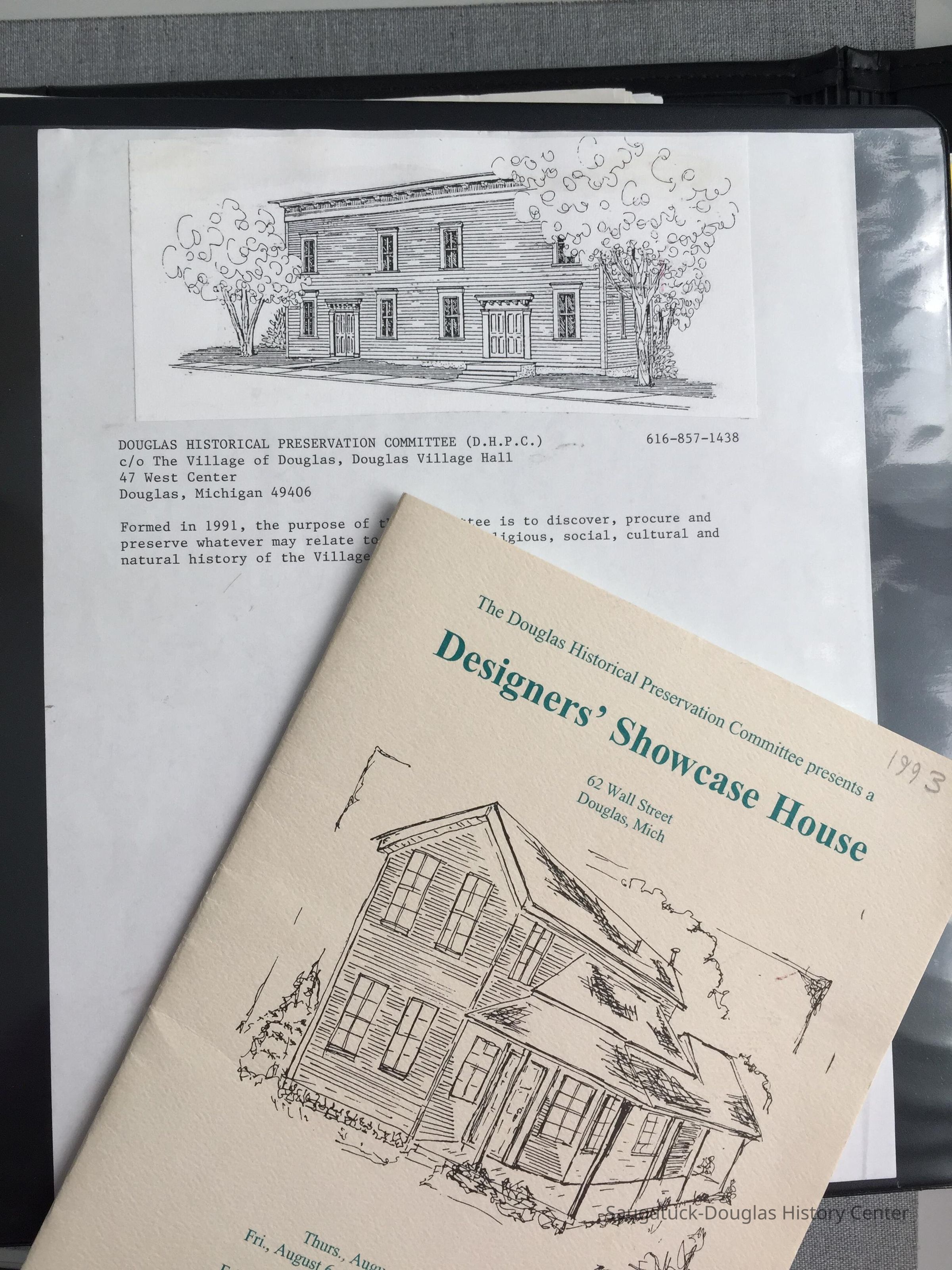 Douglas Historical Preservation Committee document binder picture number 1