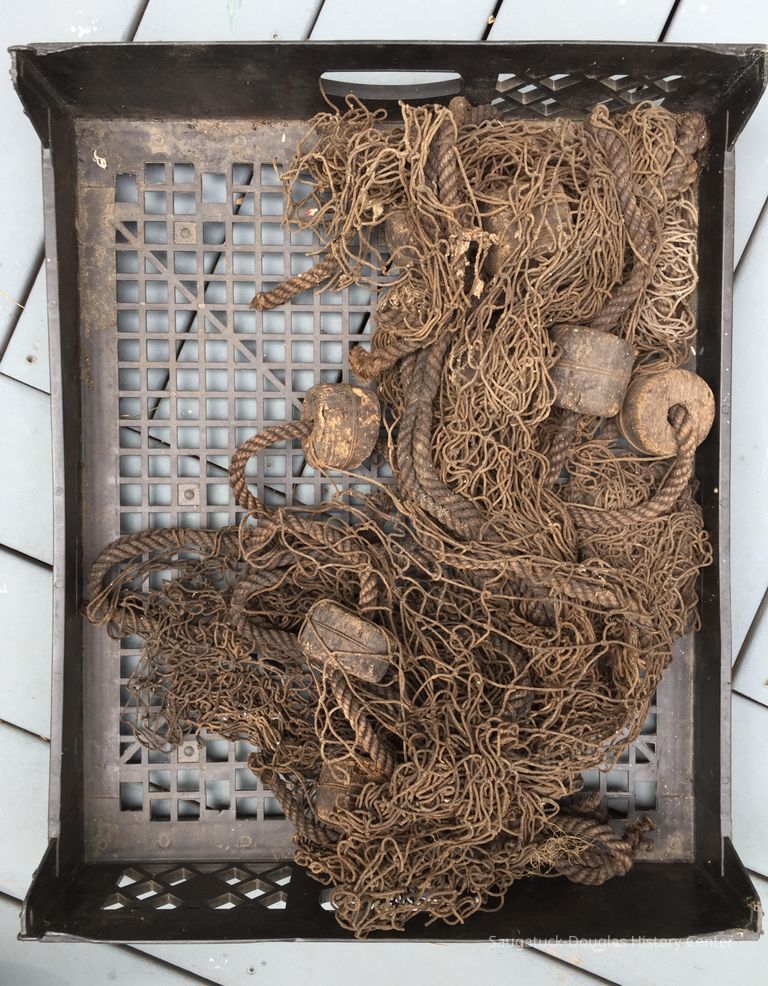 Net installed on Shanty facade May 2021