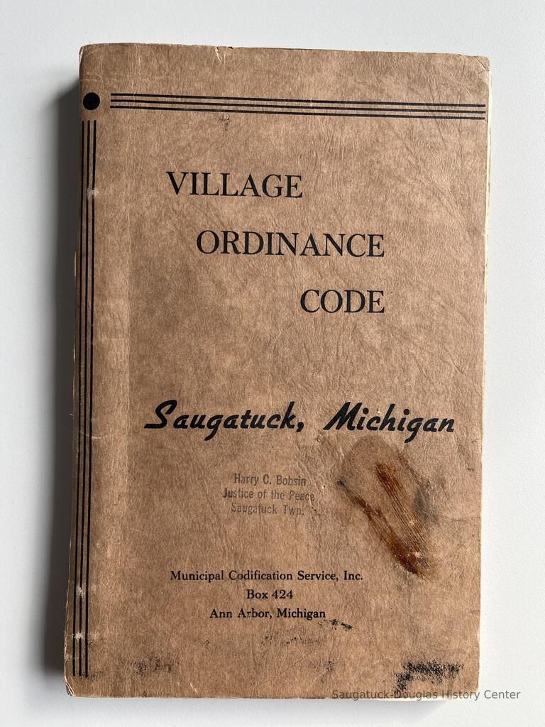          Village Ordinance Code 1957 picture number 1
   