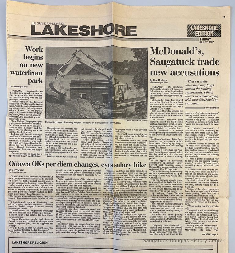          McDonald's Zoning Fight newspaper clippings picture number 1
   