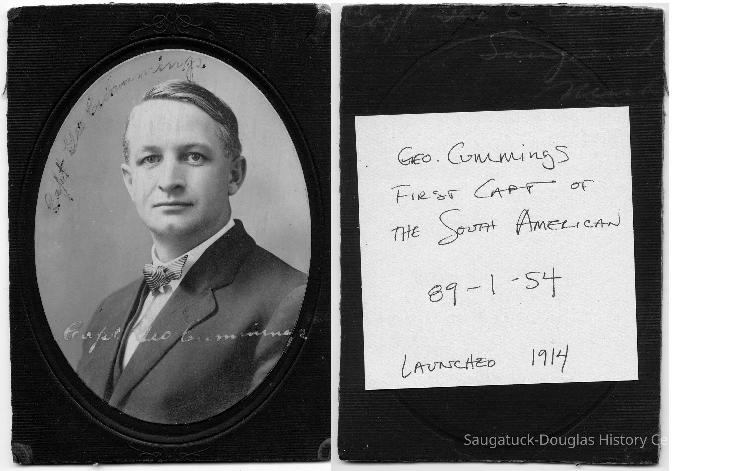          89-1-54 Capt Geo Cummings.jpg 634KB; First Captain of the South American launched 1914
   