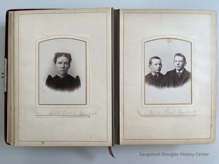          Aunt Emma Goodrich, Neil & Lloyd Goodrich
   