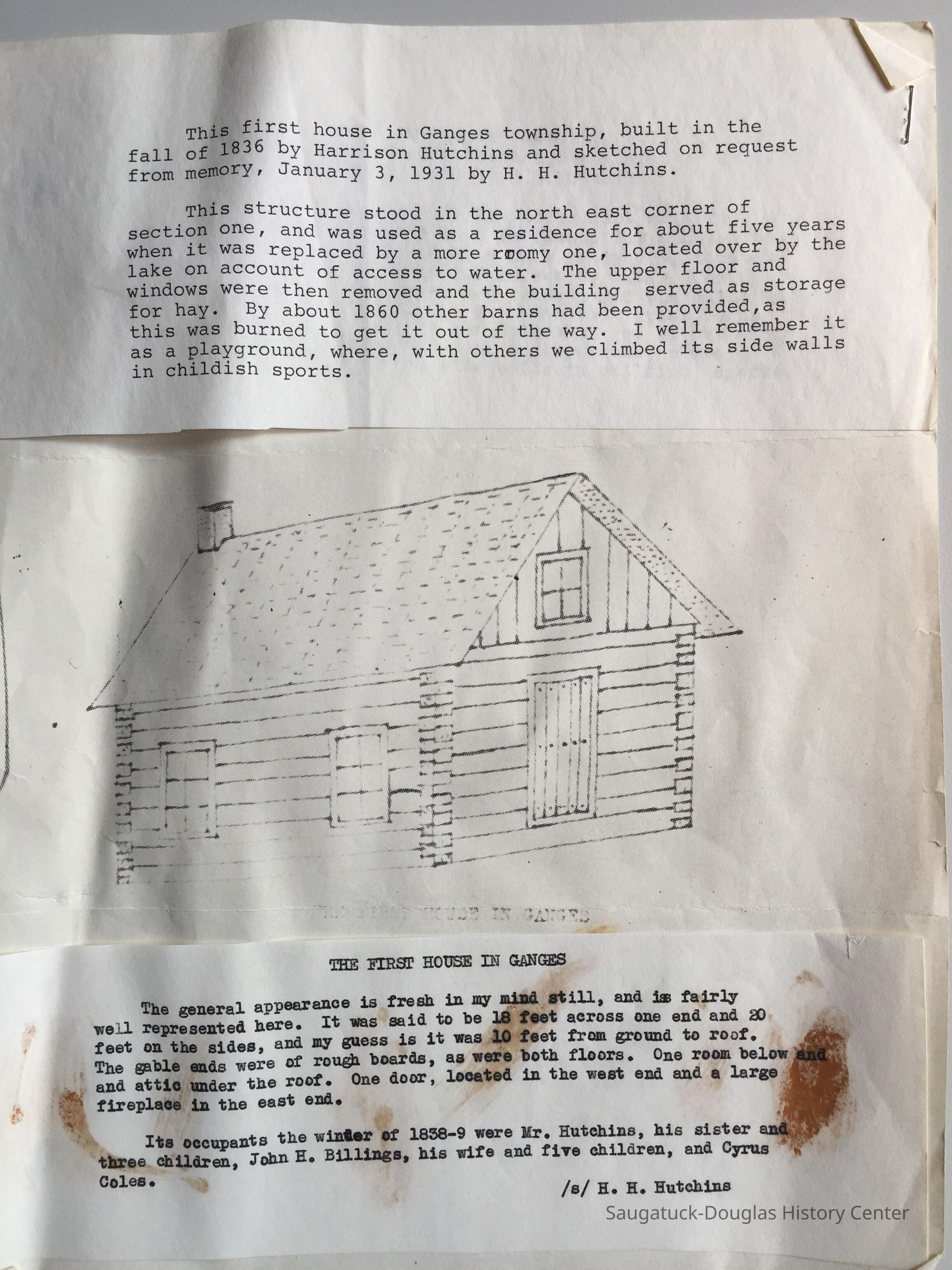 First House in Ganges manuscript picture number 1