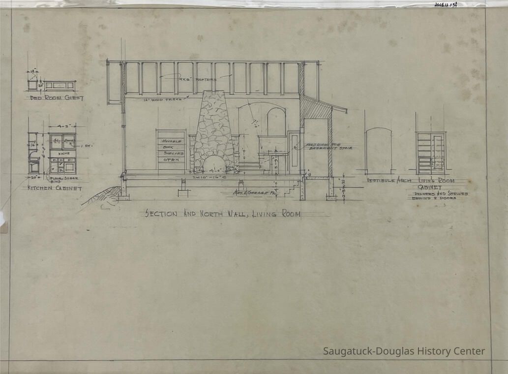          Section And North Wall, Living Room (Merrill) picture number 1
   