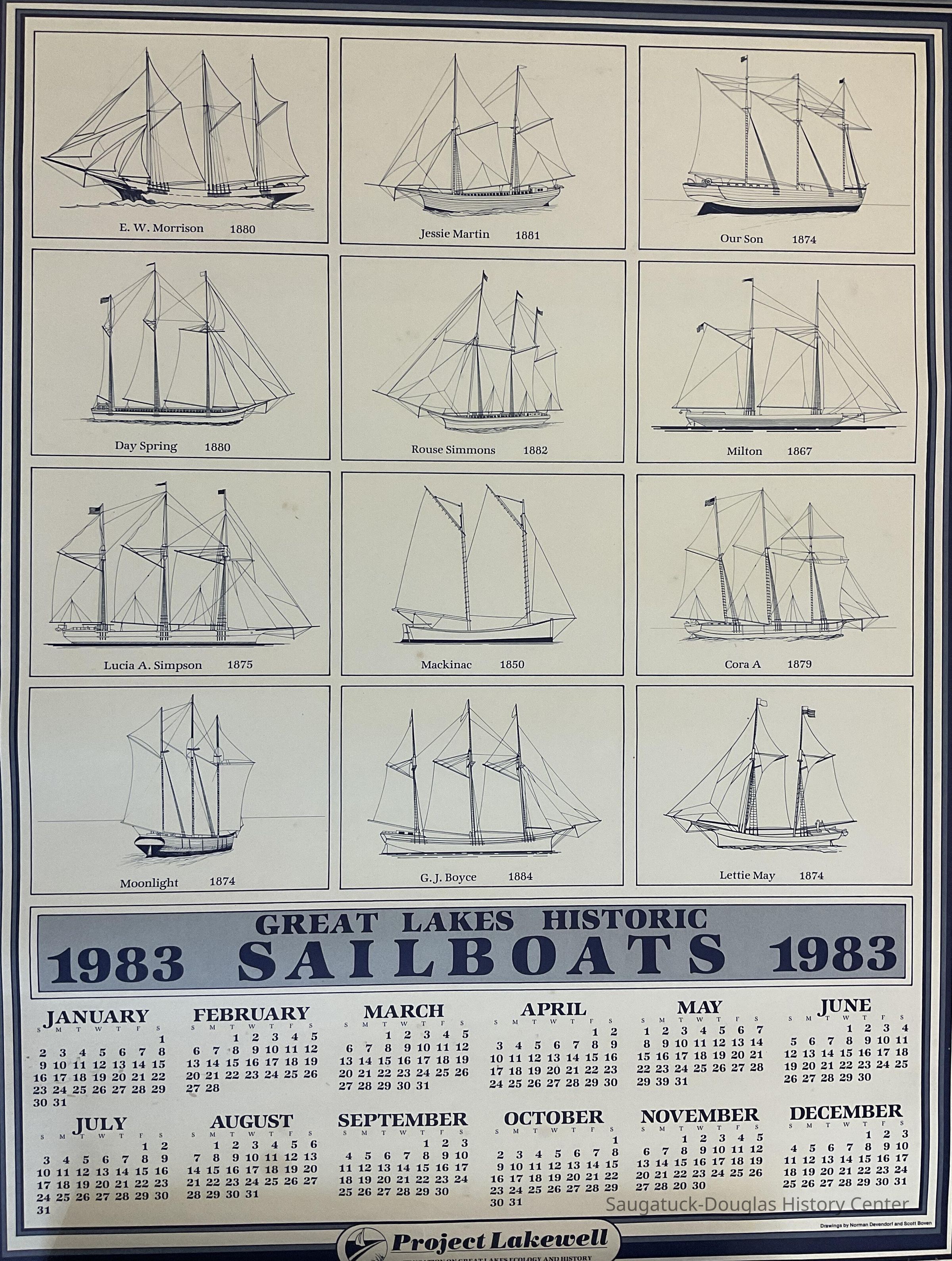 Great Lakes Historic Sailboats 1983 picture number 1