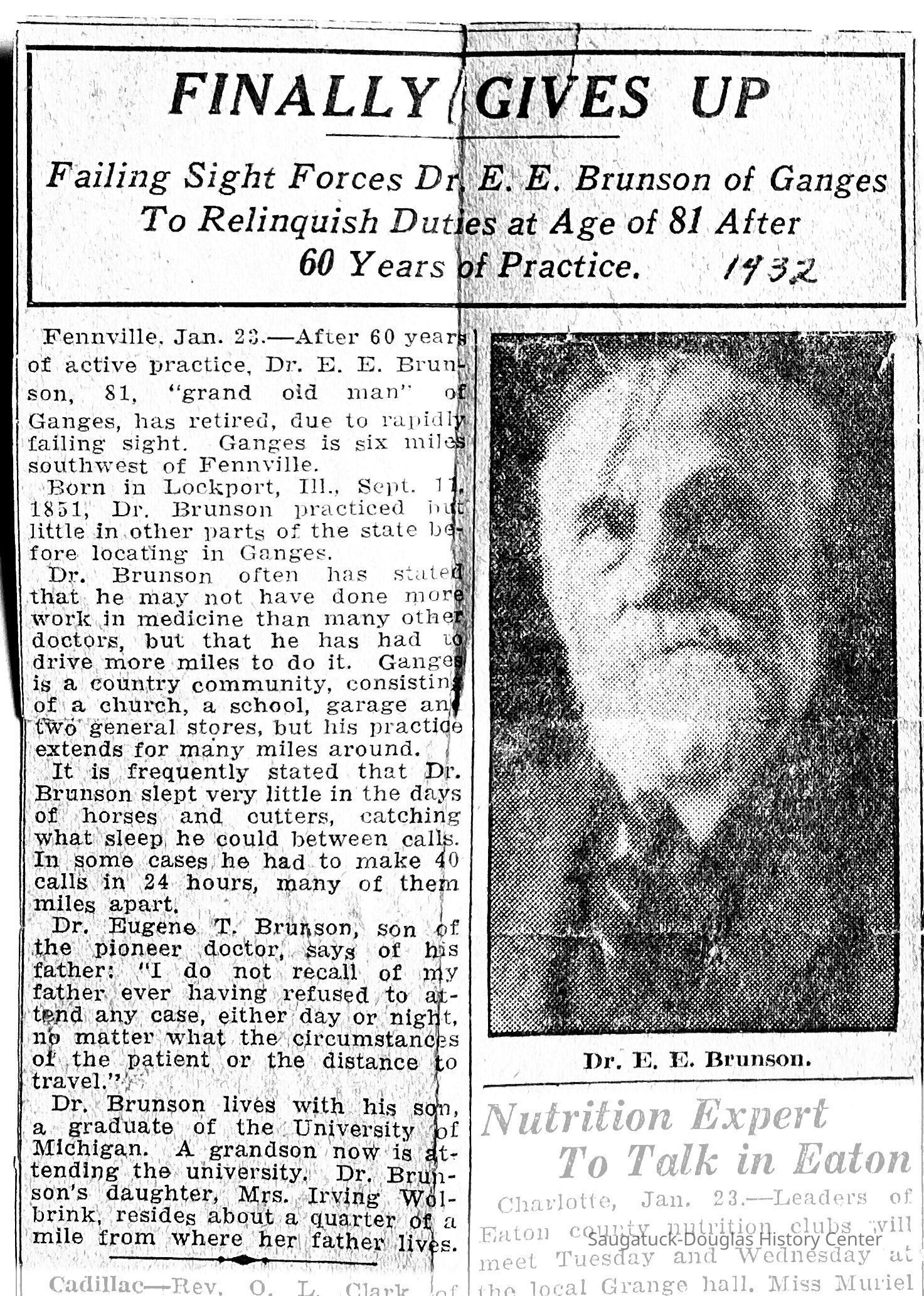 Scan of clipping, lightened for easier readability.