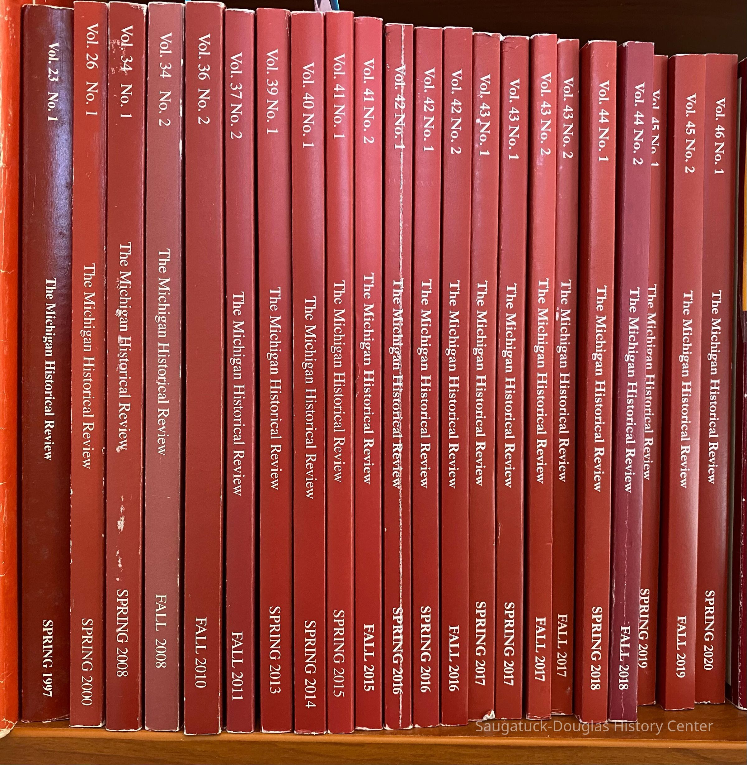The Michigan Historical Review ( periodical published in Spring and fall); 22 periodicals