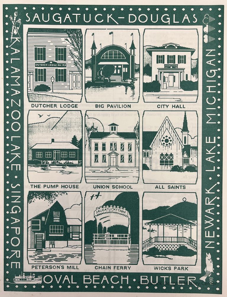          Cover art is the design for a green and beige woven, textile blanket sold by the SDHS and local merchants to fund raise for the museum.
   