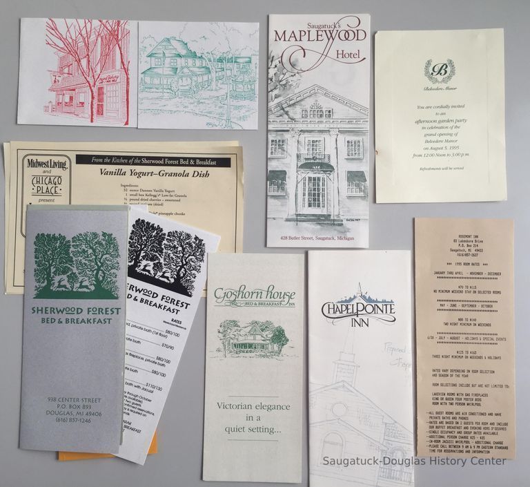          brochures from individual lodging businesses
   