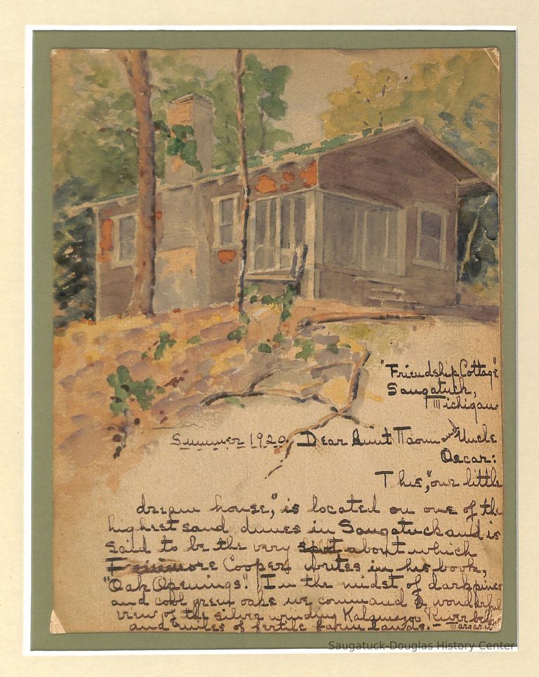          Painting of the friendship cottage
   