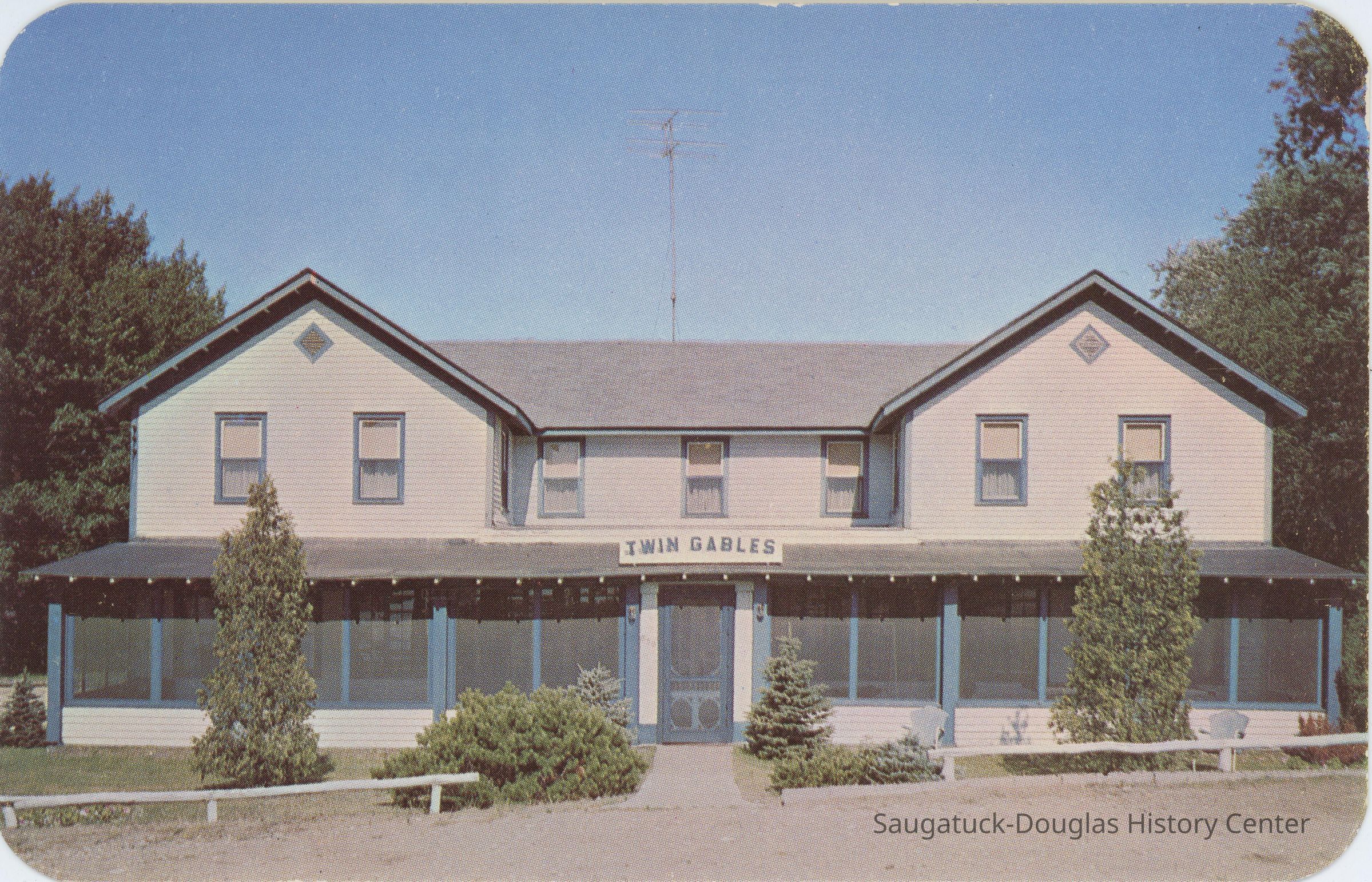 Twin Gables Hotel Postcard