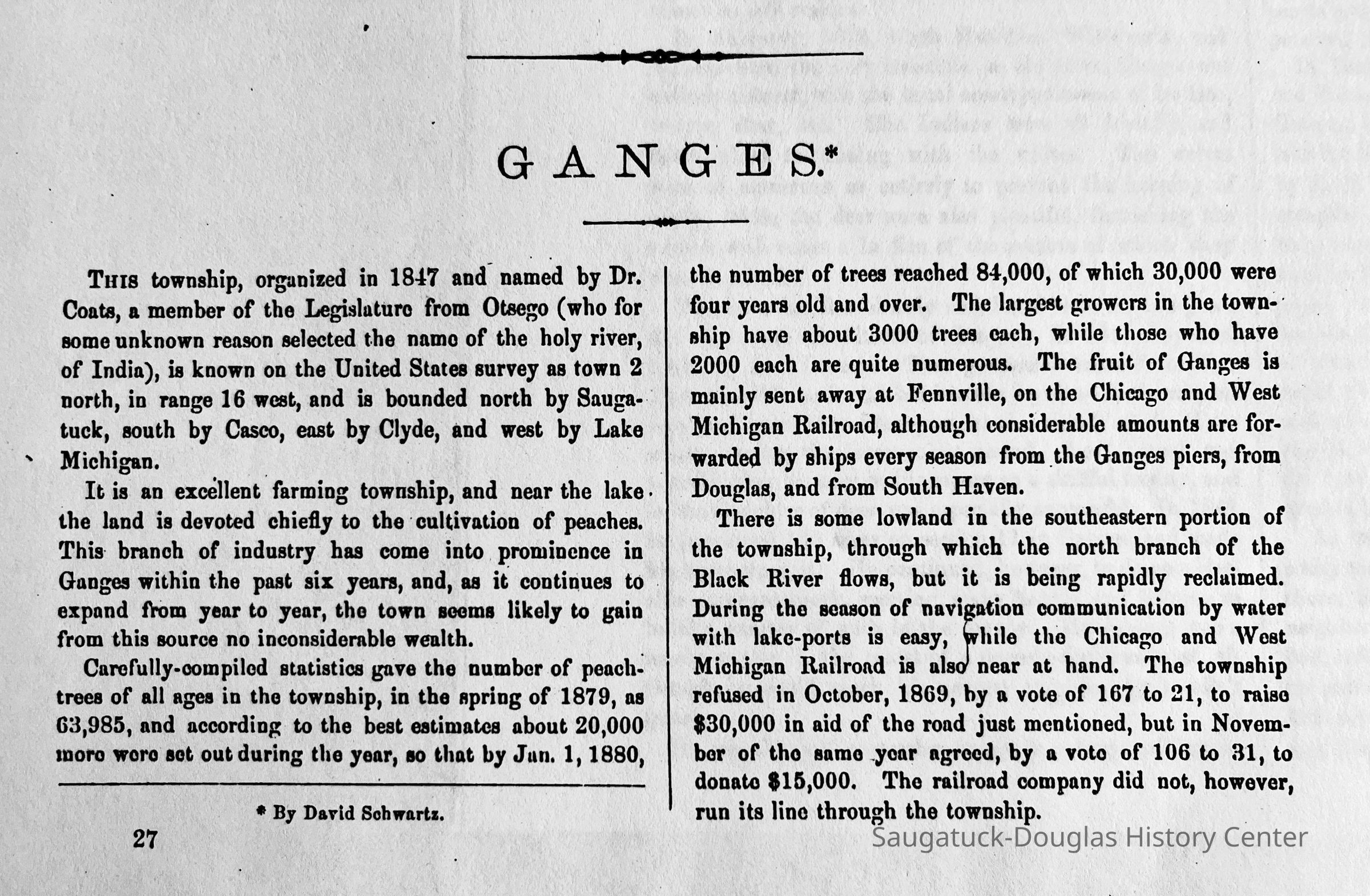 Ganges history, 1880 picture number 1
