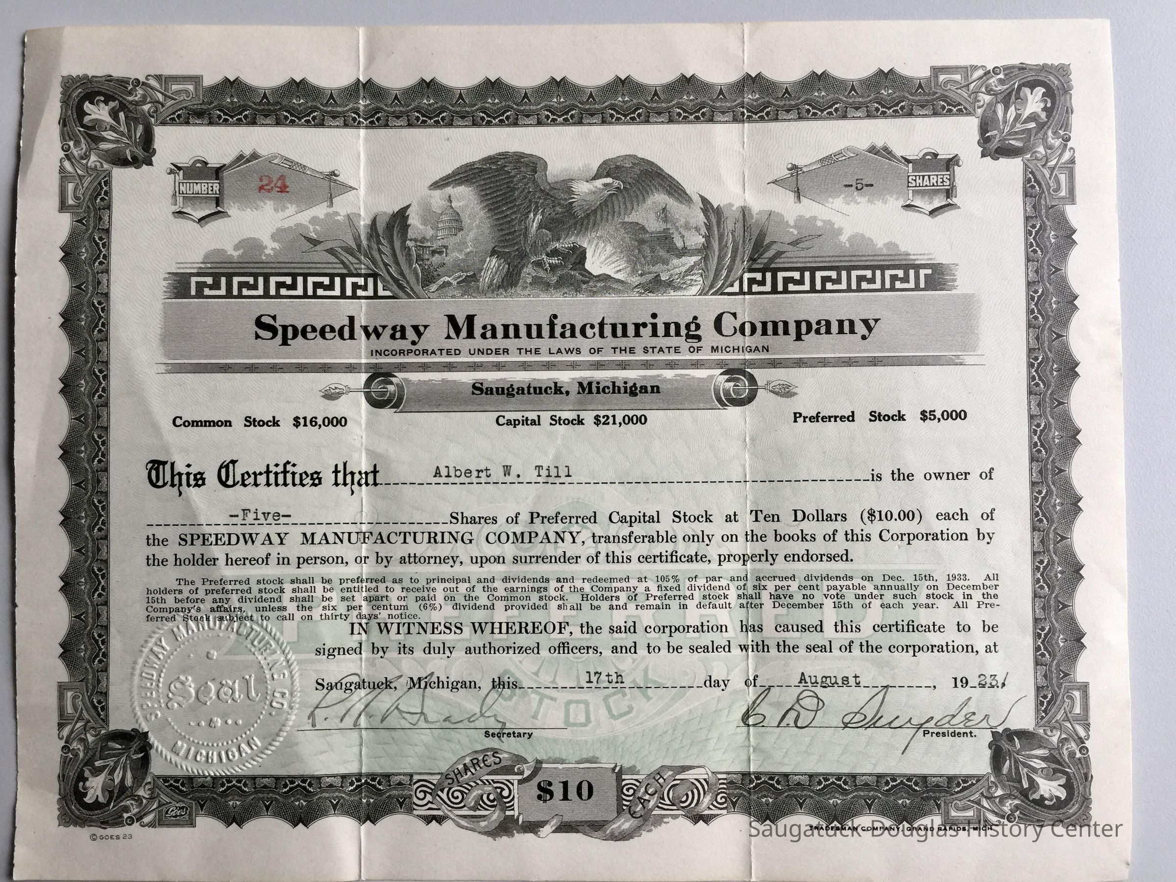 Stock Certificate picture number 1