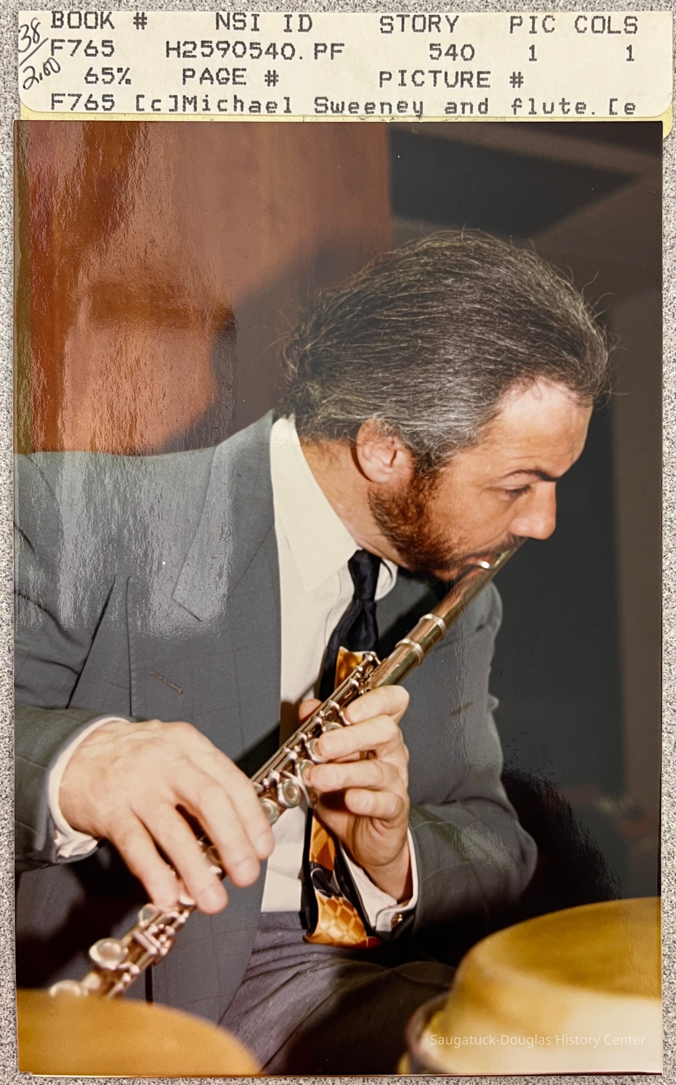 Michael Sweeney and flute
