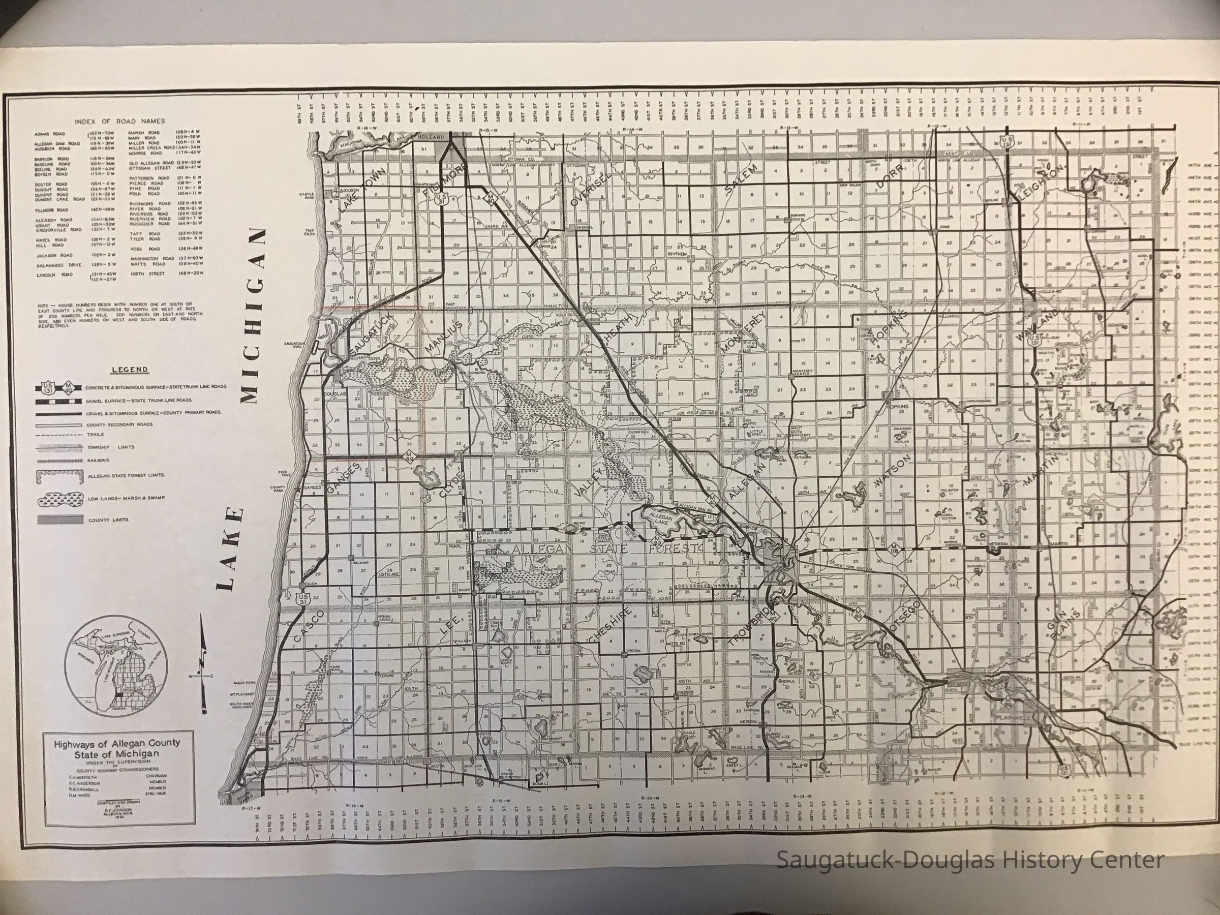 Highways of Allegan County Map picture number 1
