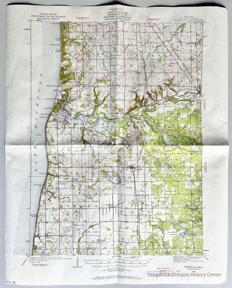 Allegan County 1928, Fennville Quadrangle - Image 2