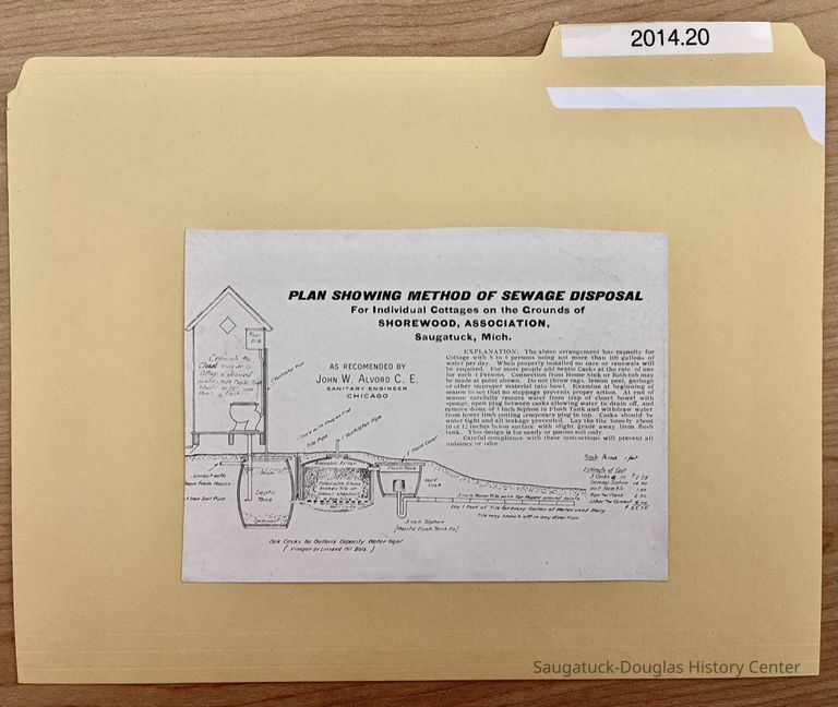          Plan for sewage disposal at Shorewood Association picture number 1
   