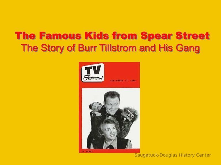          Burr Tillstrom presentation 2004 picture number 1
   