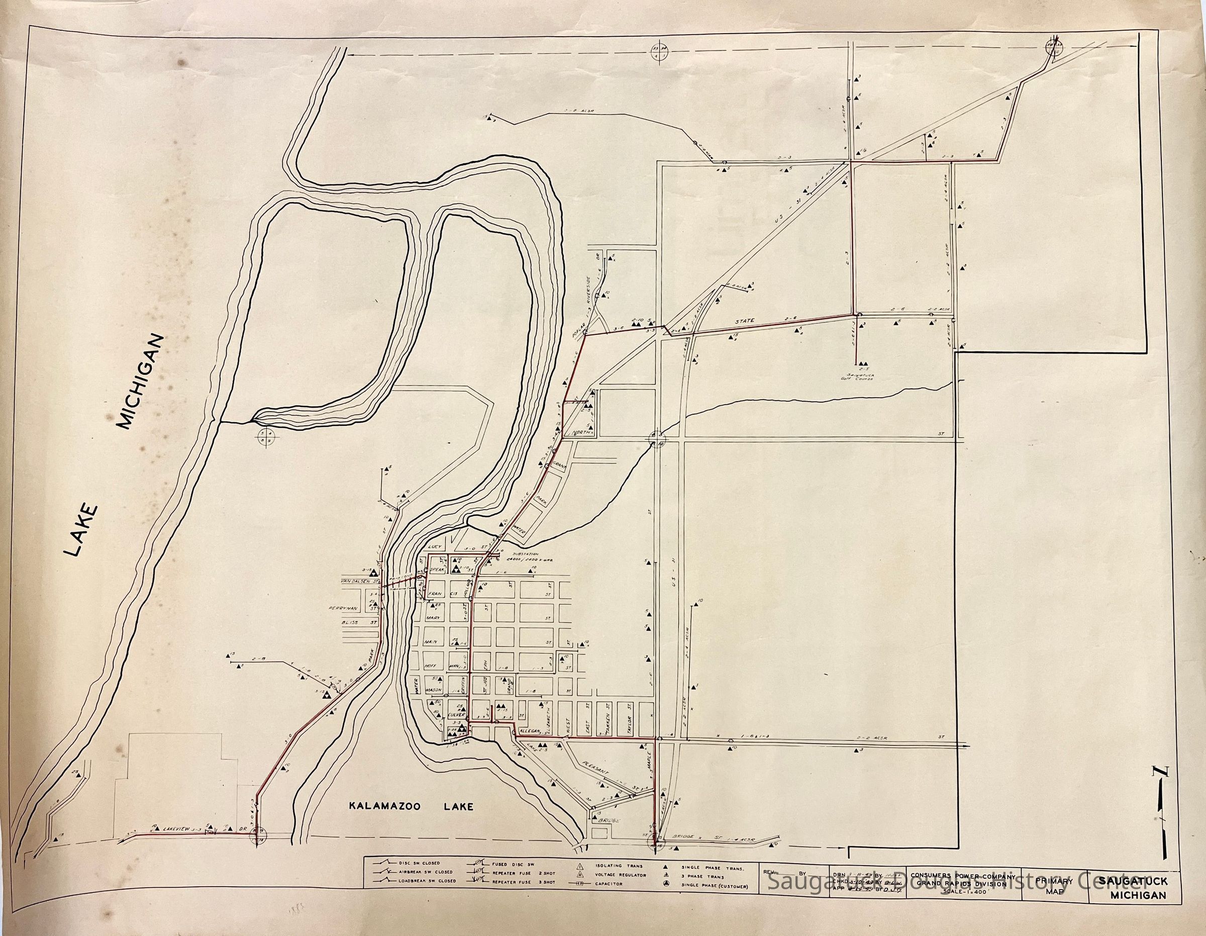          Consumers Power Primary Map 1949 picture number 1
   