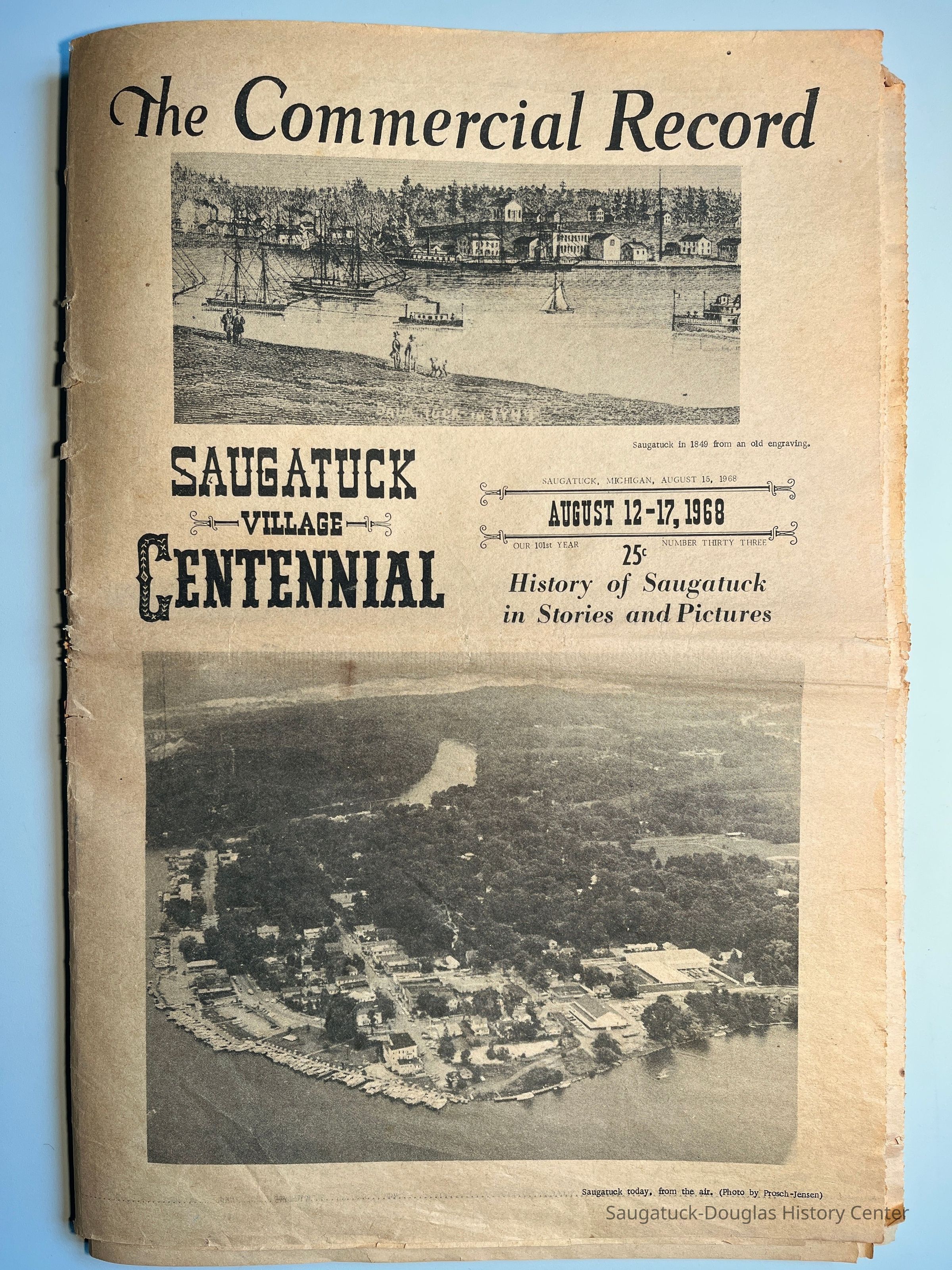 Front page; History of Saugatuck in Stories and Pictures