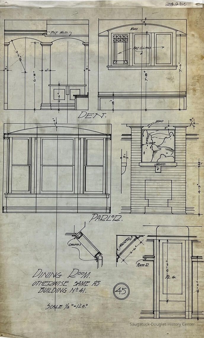 Architectural drawing untitled (unknown '45') picture number 1