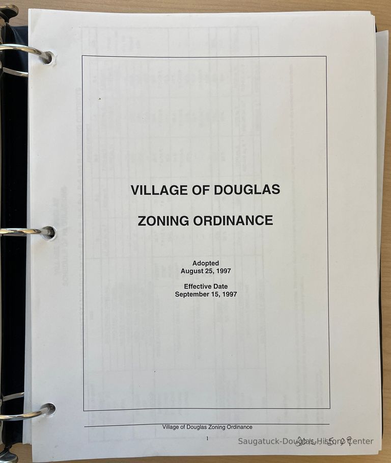          Douglas Zoning Ordinance 1997 picture number 1
   