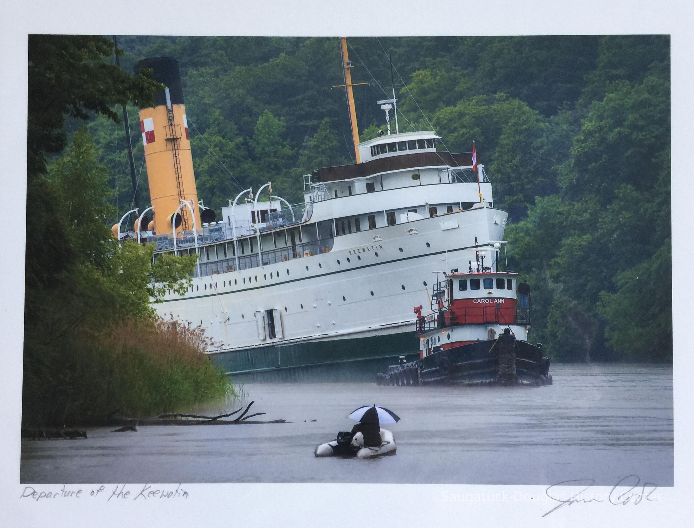         Departure of the Keewatin ©James Cook; The photographer James Cook holds the copyright for this image. This image may not be reproduced or copied.
   