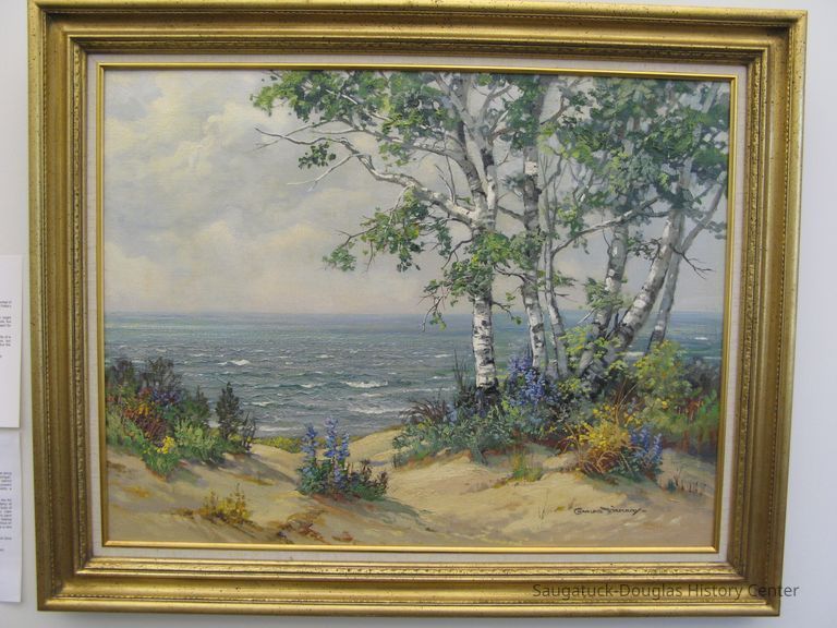 Birches and Lupines by Charles Bridgeman Vickery - Image 2