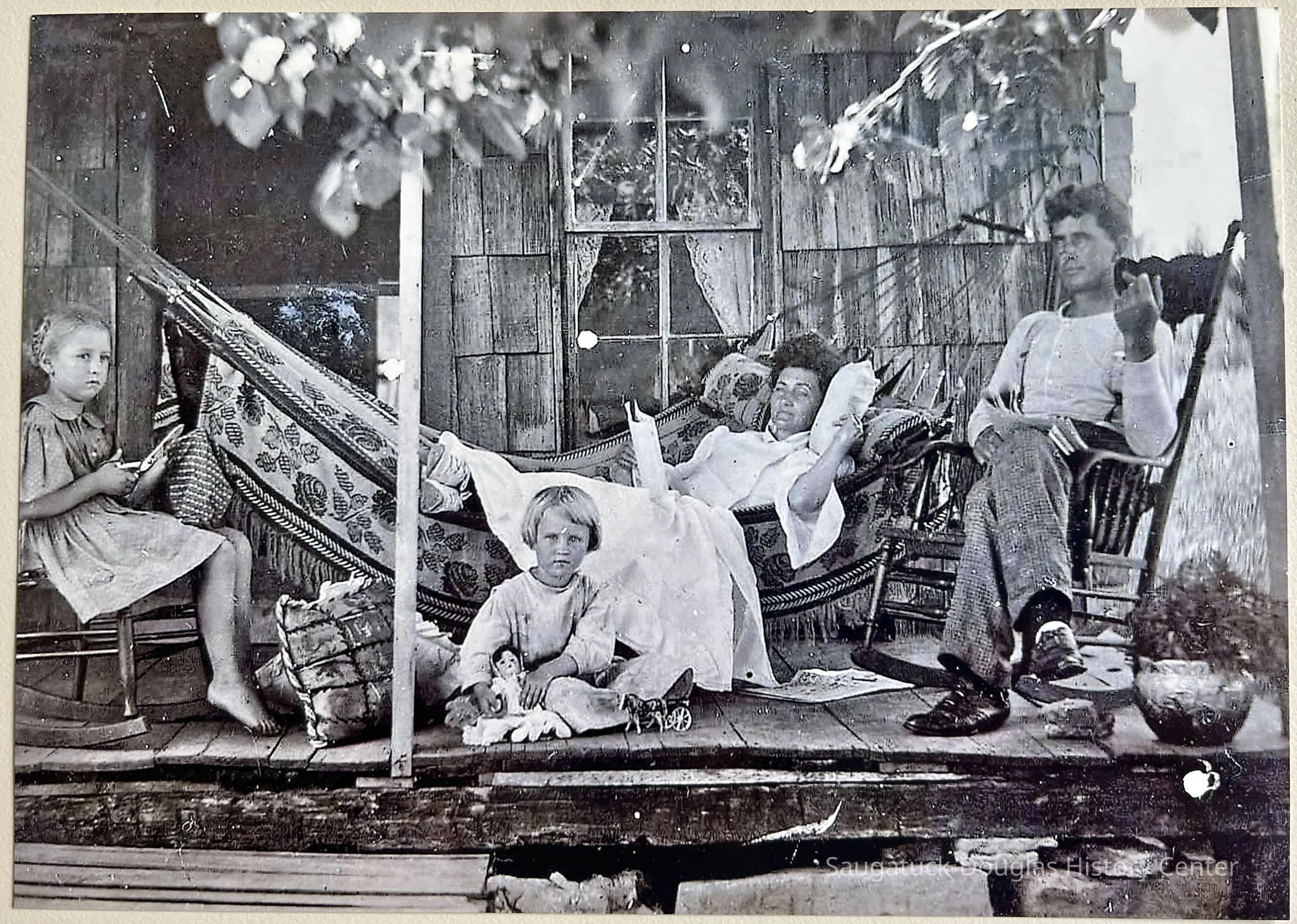 Family on porch picture number 1