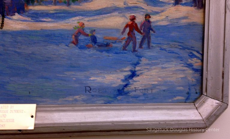 Churches in Winter by Robert 'Harry' Fort - Image 2