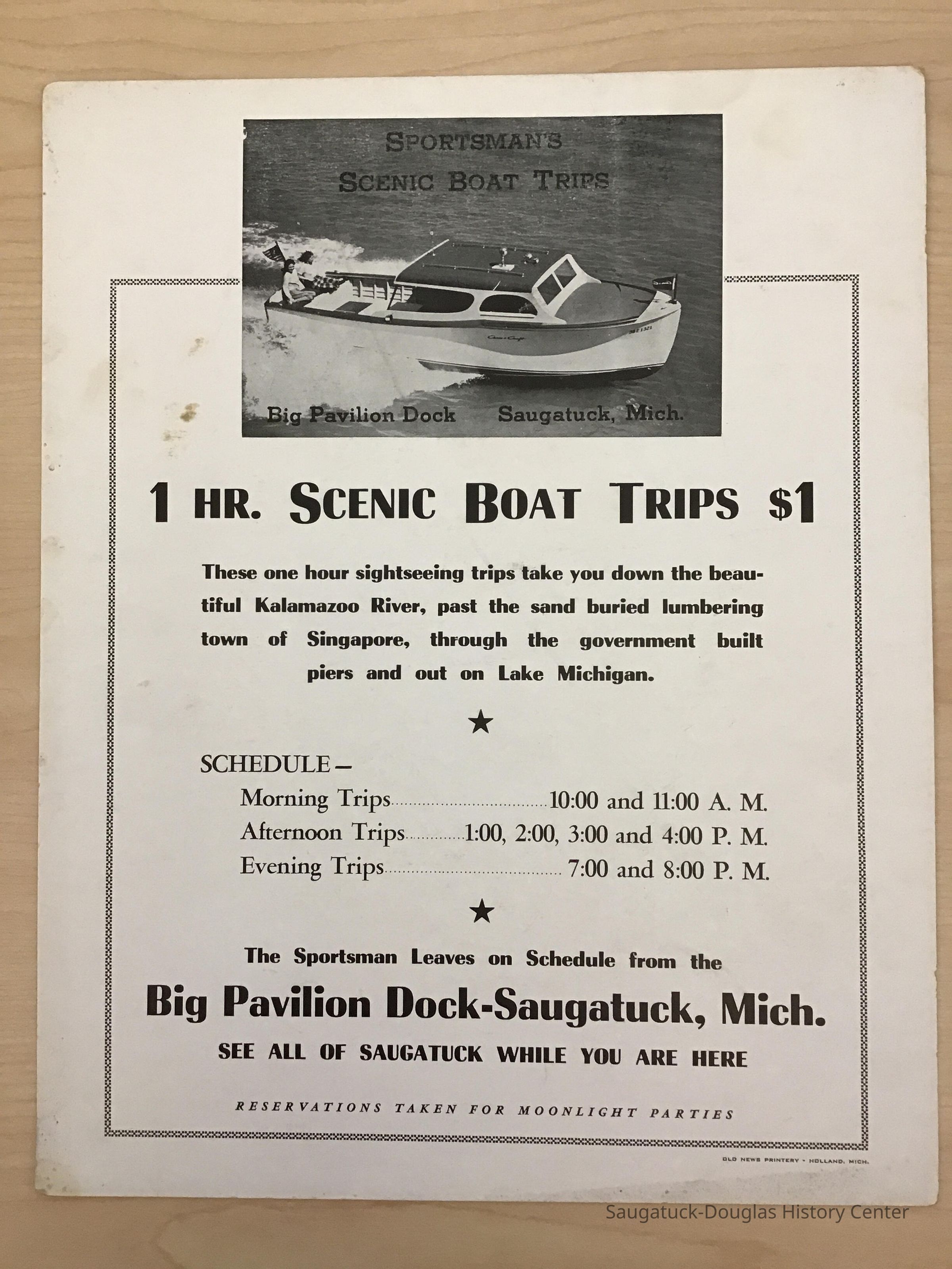 Sportman's Scenic Boat Trips Poster picture number 1