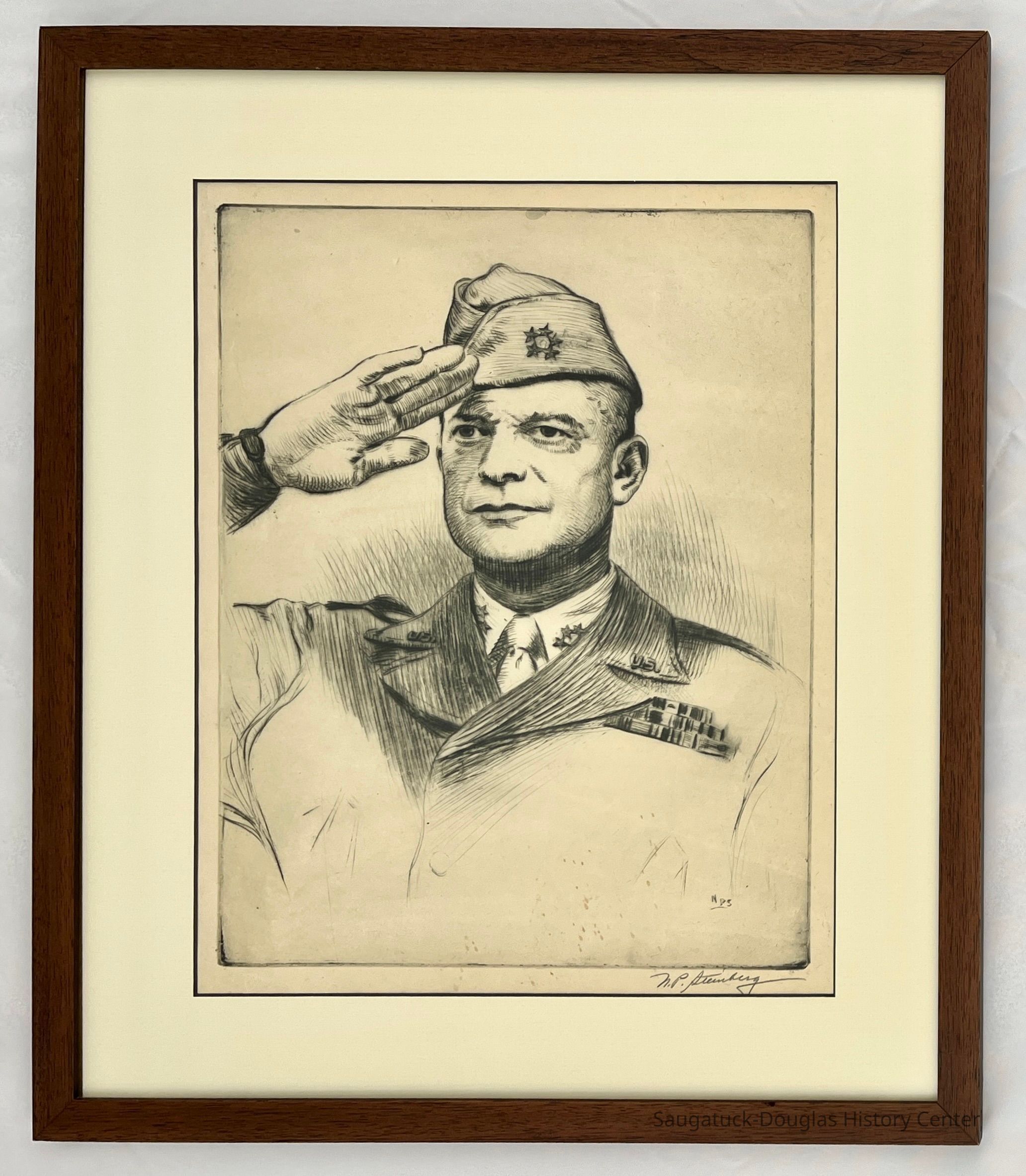          Eisenhower saluting picture number 1
   