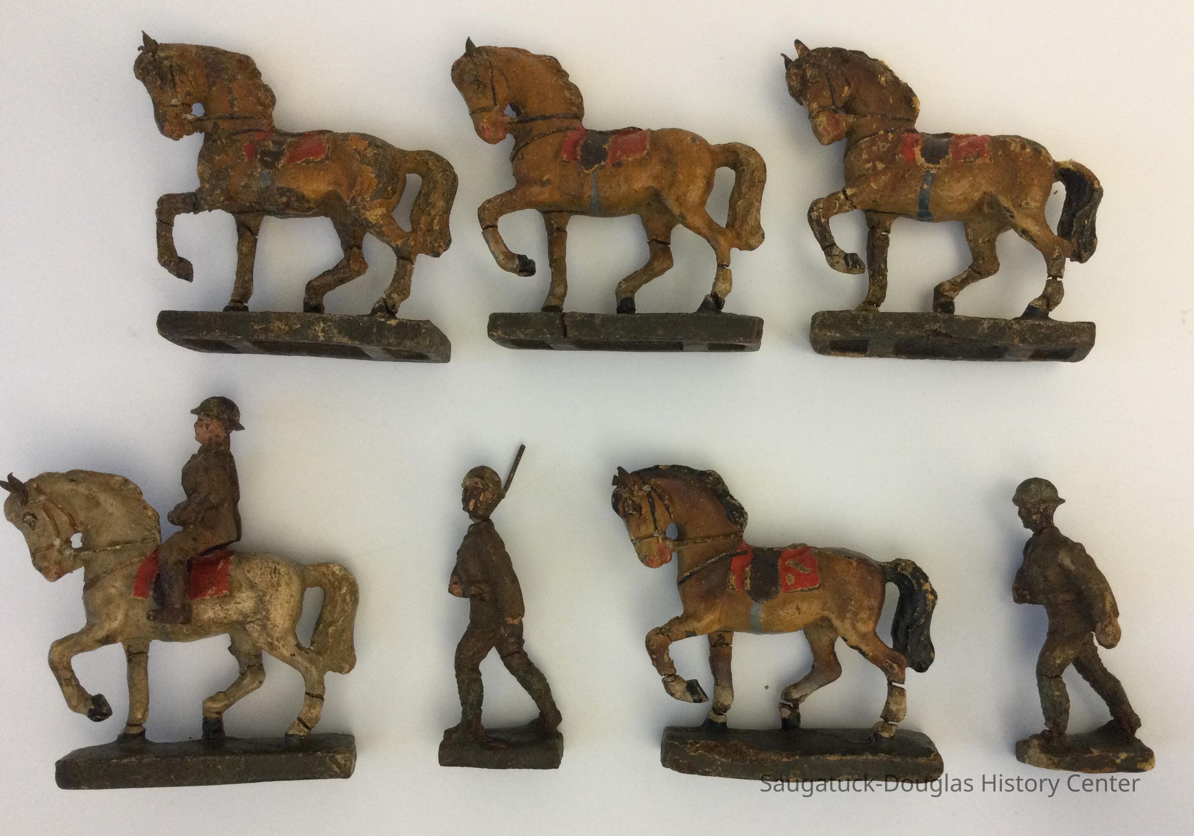 Toy soldiers and horses