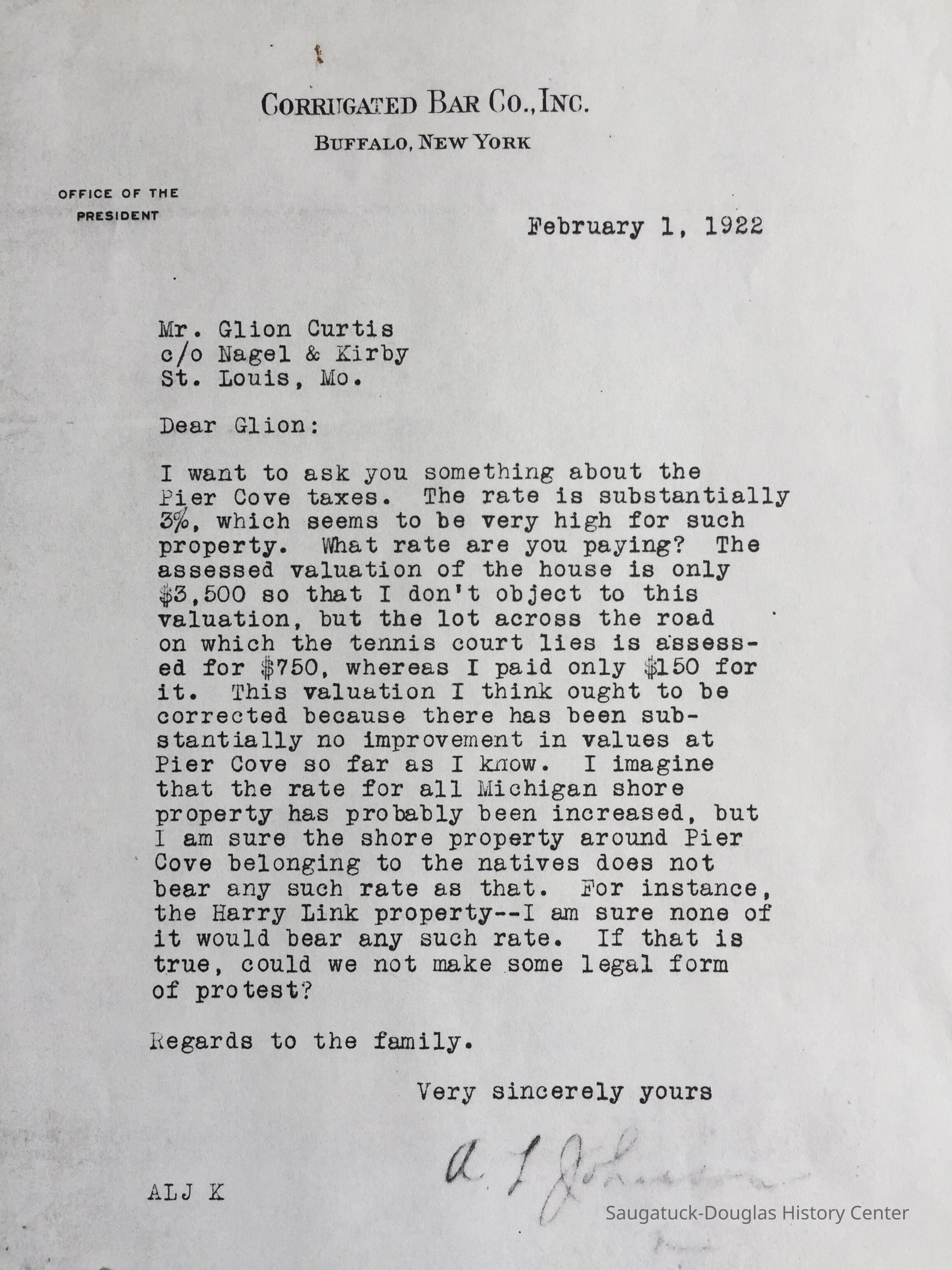 Letter to Glion Curtis picture number 1