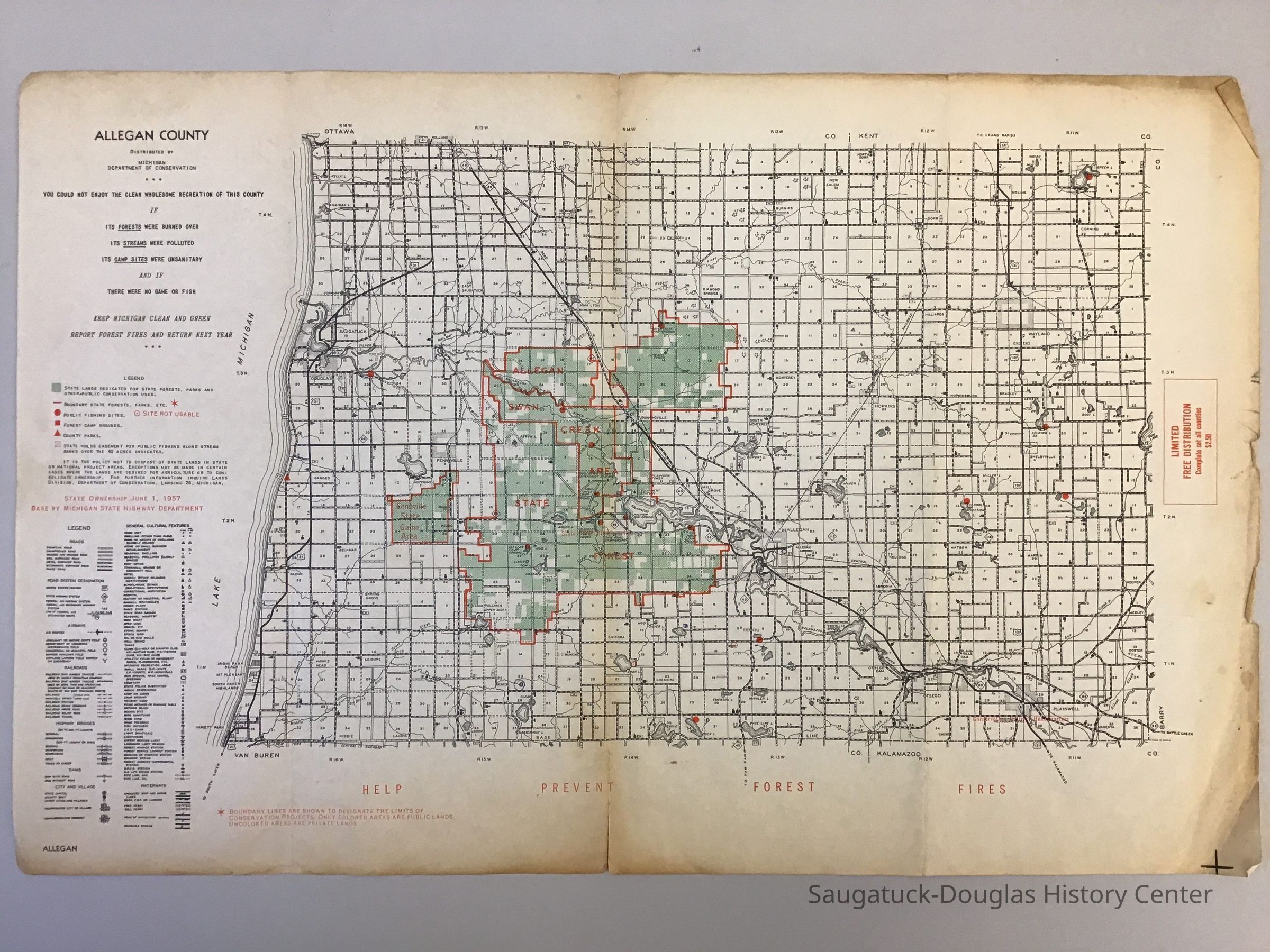 Department of Conservation Allegan County Map picture number 1
